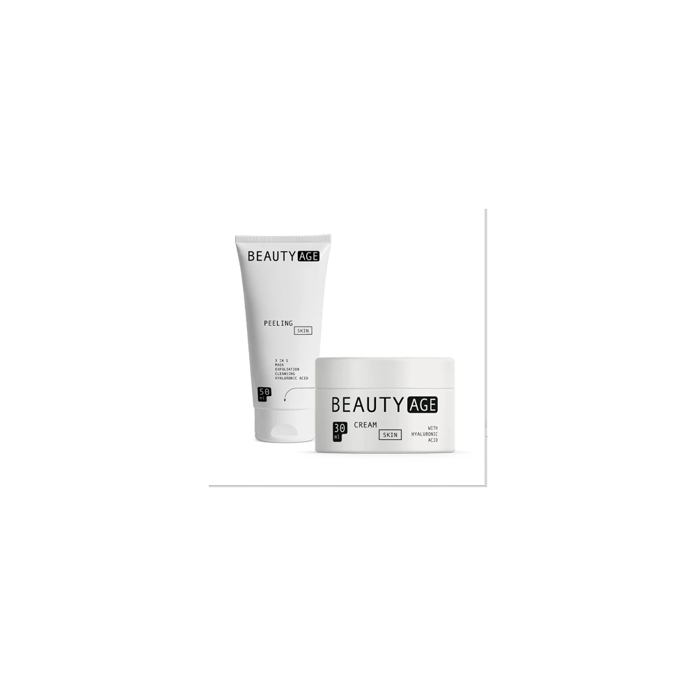 Beauty Age Complex, Rutina cosmética · Peeling 50 ml + crema 30 ml